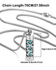 Aromea Heart Cylinder Perfume Necklace